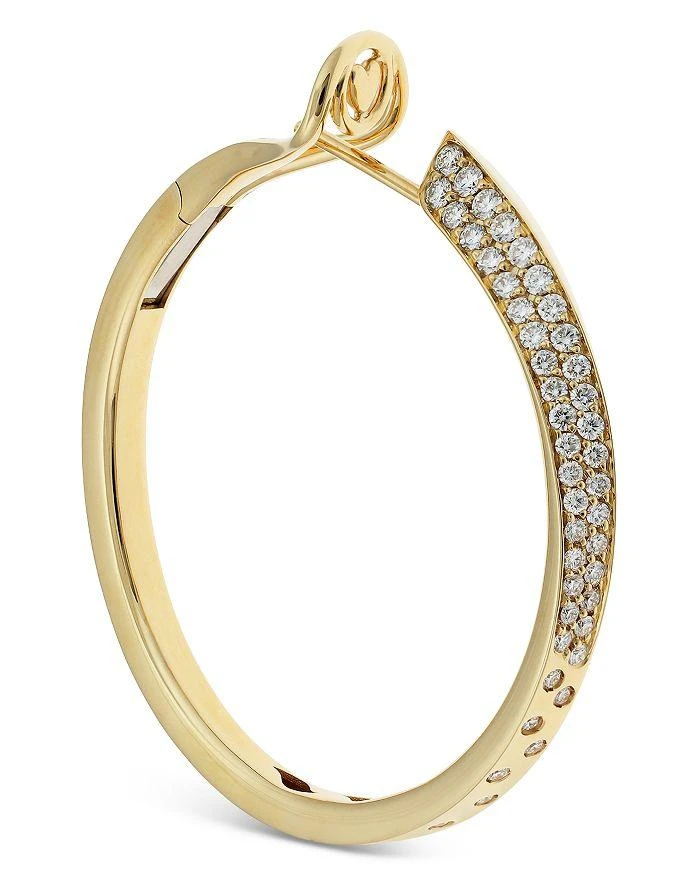 商品Crivelli|18K Yellow Gold Like Diamond Pavé Large Hoop Earrings - Exclusive, Italy Campaign,价格¥66552,第2张图片详细描述