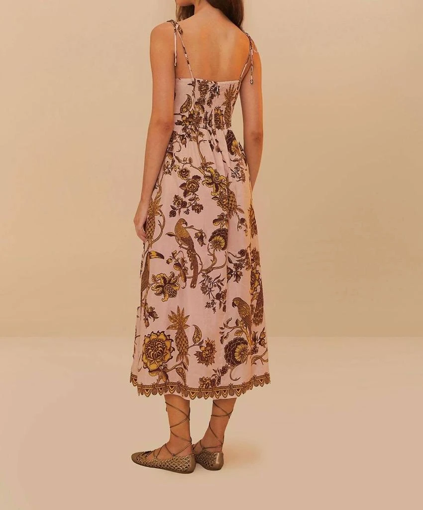 商品Farm Rio|Tropical Landing Midi Dress In Pink,价格¥1265,第2张图片详细描述