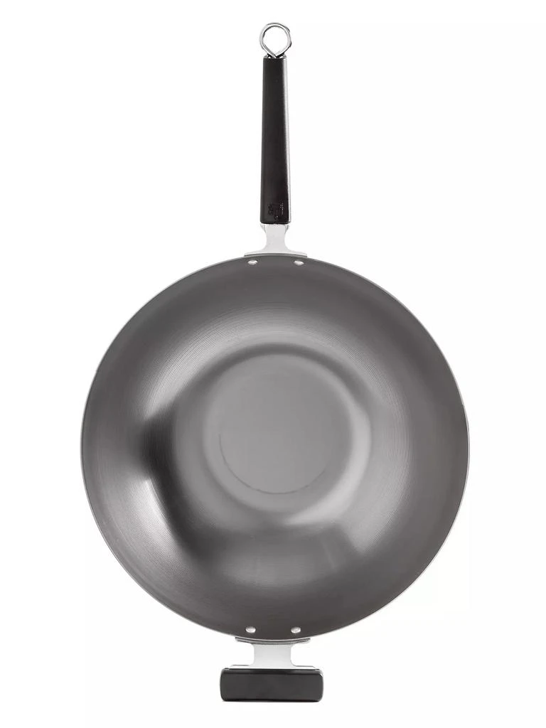 商品Escali|Joyce Chen Professional Series 14'' Carbon Steel Flat Bottom Wok,价格¥483,第2张图片详细描述