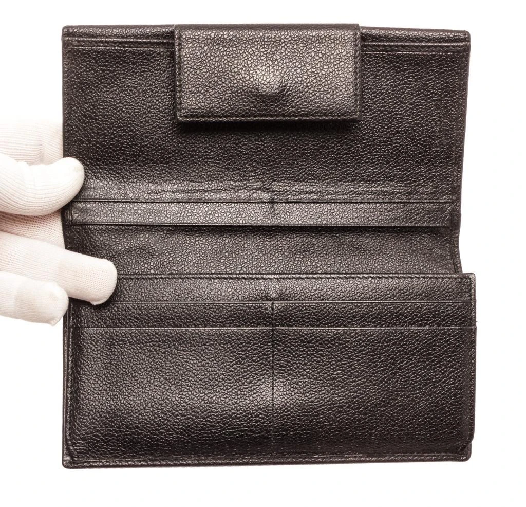 Bvlgari Black Leather Flap Wallet 商品