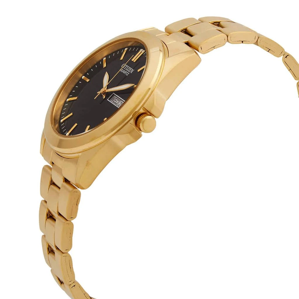 商品Citizen|Quartz Black Dial Yellow Gold-tone Men's Watch BF0582-51F,价格¥675,第2张图片详细描述