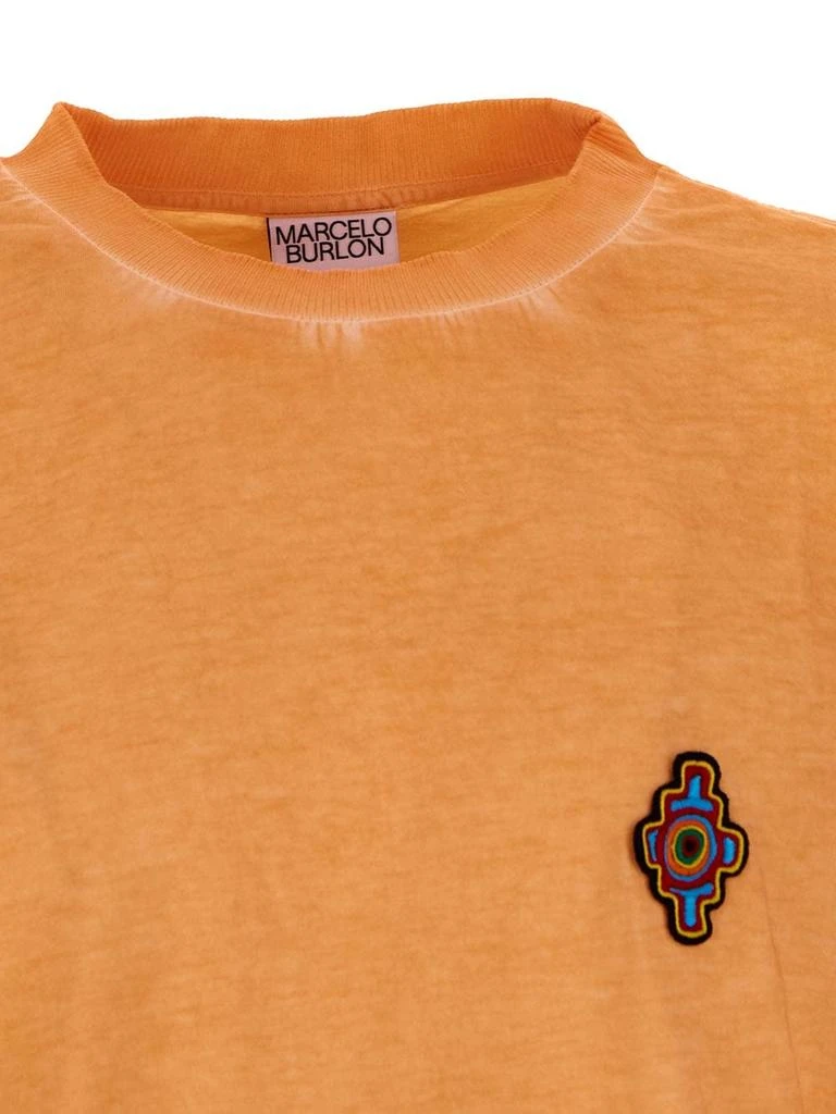 商品Marcelo Burlon|Sunset Cross Regular T-shirt,价格¥965,第3张图片详细描述