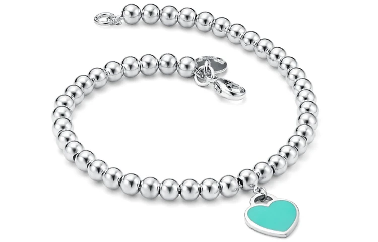 商品[国内直发] Tiffany & Co.|蒂芙尼 Return to Tiffany 系列 日韩甜美 925银 直径4毫米 925银 手链 女款 银色,价格¥3060,第3张图片详细描述