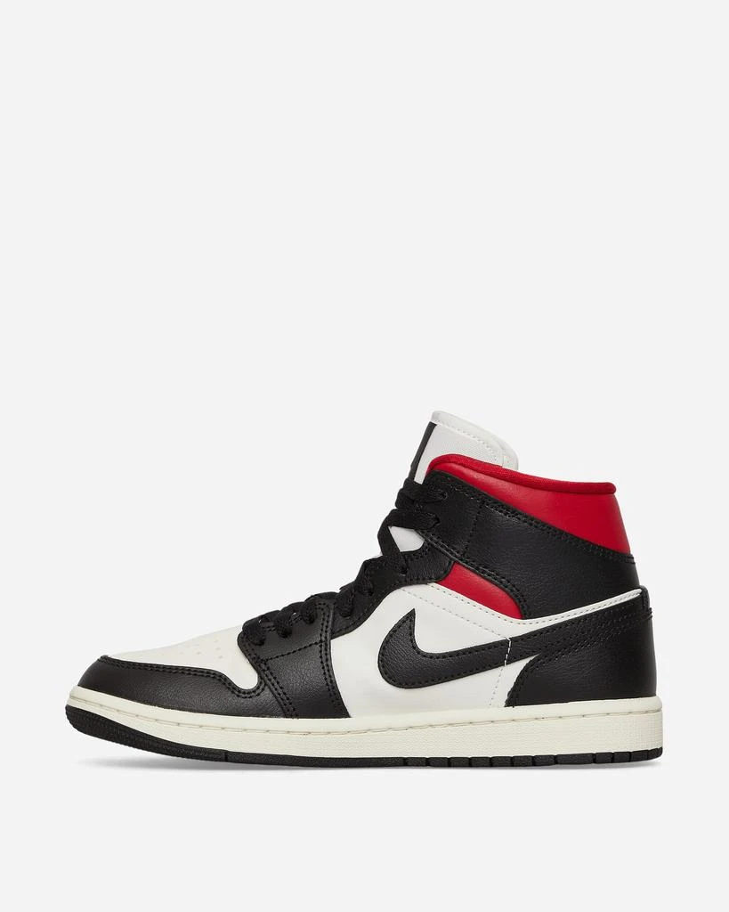 商品Jordan|WMNS Air Jordan 1 Mid Sneakers Black / Gym Red,价格¥538,第4张图片详细描述