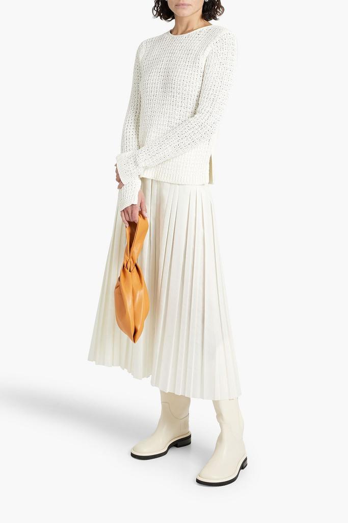 商品3.1 Phillip Lim|Cutout crochet-knit cotton-blend sweater,价格¥1859,第2张图片详细描述
