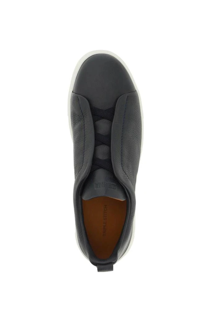 商品Zegna|TRIPLE STITCH SLIP-ON SNEAKERS,价格¥4125,第3张图片详细描述