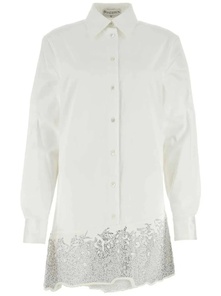 商品JW Anderson|Crystal-Embellished Cotton Shirtdress,价格¥10906,第1张图片