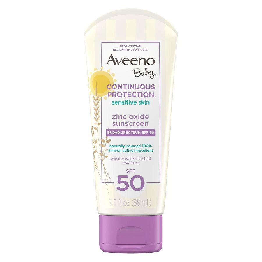 商品Aveeno|宝宝矿物防晒乳 SPF50 88ml,价格¥117,第1张图片