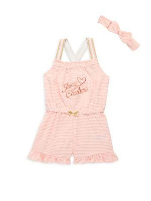 商品Juicy Couture|Little Girl’s 2-Piece Terry Headband & Romper Set,价格¥107,第1张图片