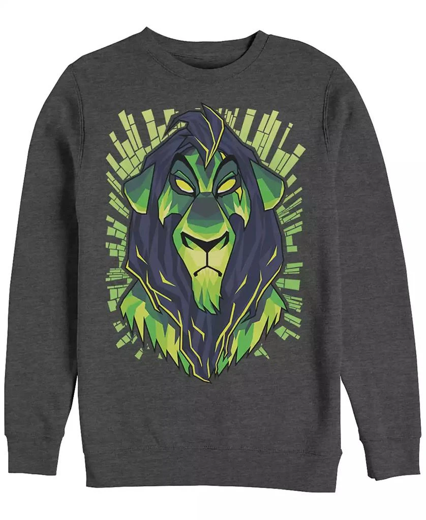 商品Disney|Disney Men's Lion King Scar Evil Geometric, Crewneck Fleece,价格¥337,第1张图片