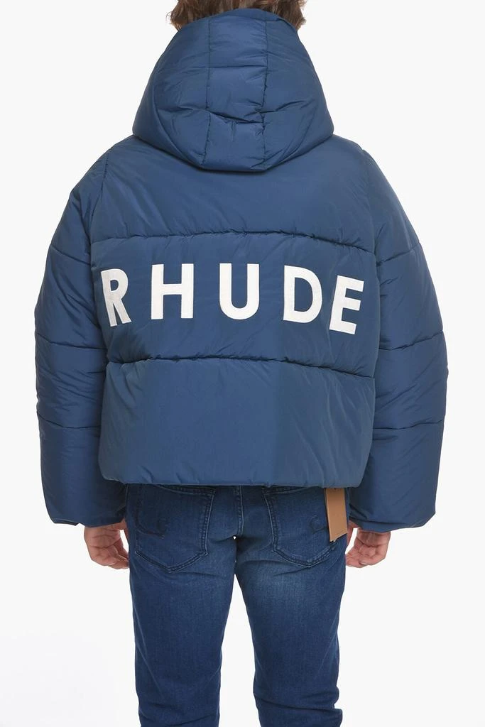 商品Rhude|Nylon Padded Puffer with Logo Print,价格¥5873,第2张图片详细描述