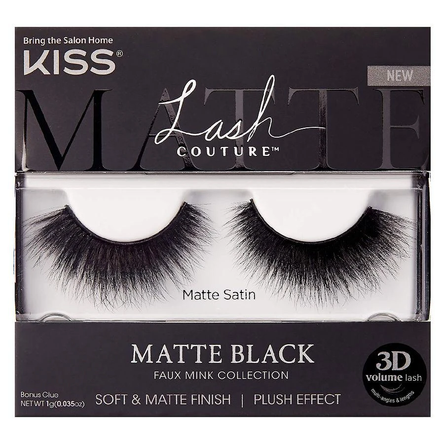商品Kiss|Matte Black Collection - Matte Satin,价格¥36,第1张图片