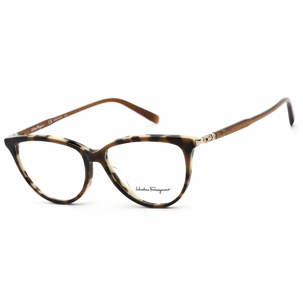 商品Salvatore Ferragamo|Salvatore Ferragamo Women's Eyeglasses - Maculate Brown Plastic Frame | SF2870 296,价格¥486,第1张图片