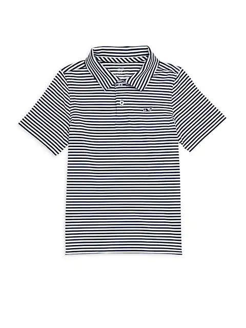 商品Vineyard Vines|Toddler's, Little Boy's & Boy's Winstead Stripe Sankaty Performance Polo,价格¥387,第1张图片