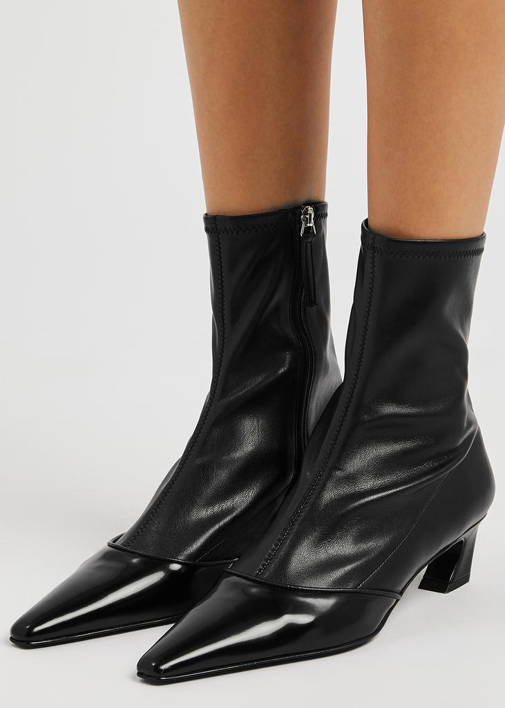 商品Acne Studios|Bano 50 faux leather ankle boots,价格¥4377,第7张图片详细描述
