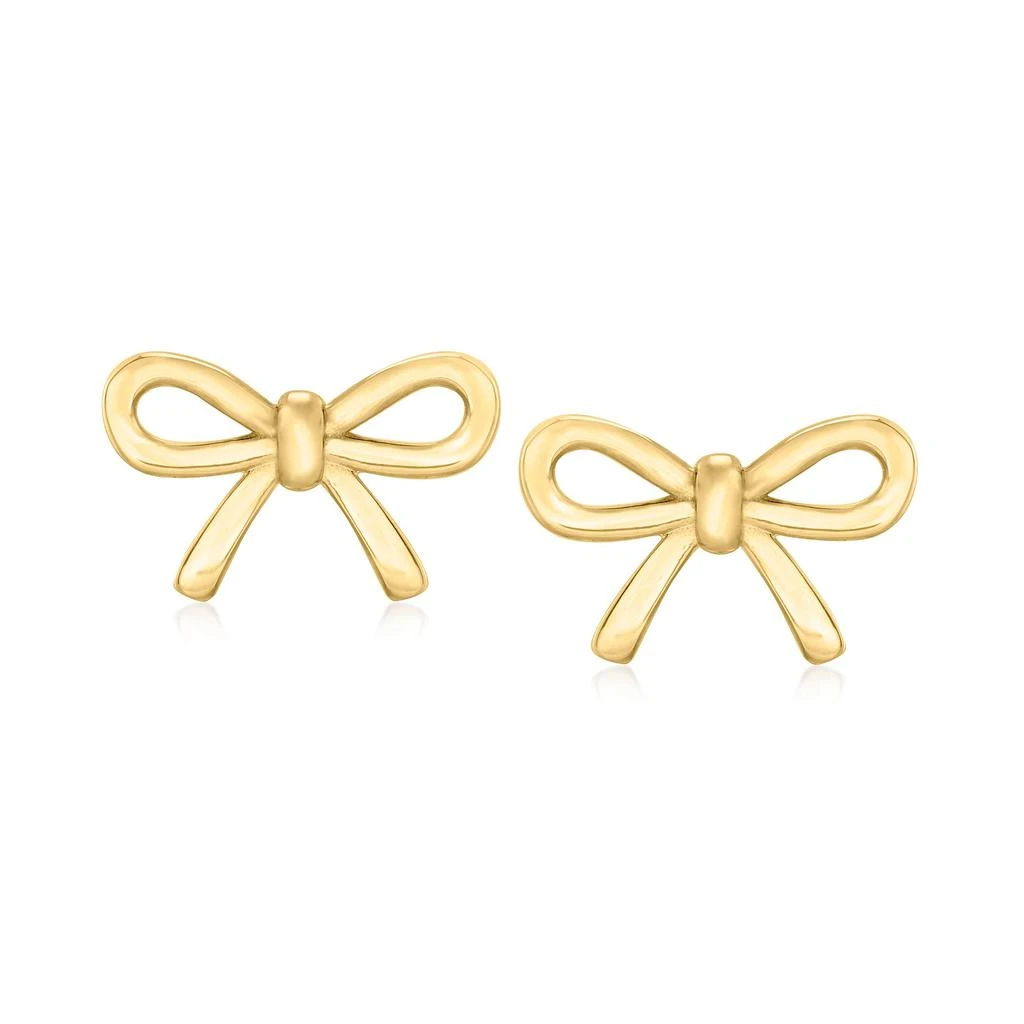 商品Canaria Fine Jewelry|Canaria 10kt Yellow Gold Ribbon Earrings,价格¥1178,第1张图片