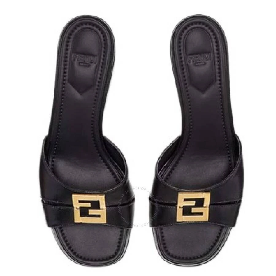 商品Fendi|FF Motif Leather Sandals,价格¥2759,第3张图片详细描述