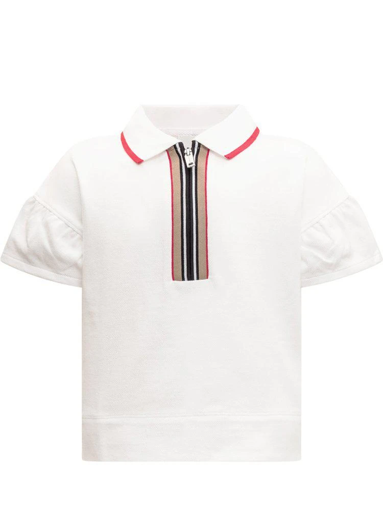 商品Burberry|Burberry Kids Half-Zip Short-Sleeved Top,价格¥943,第1张图片