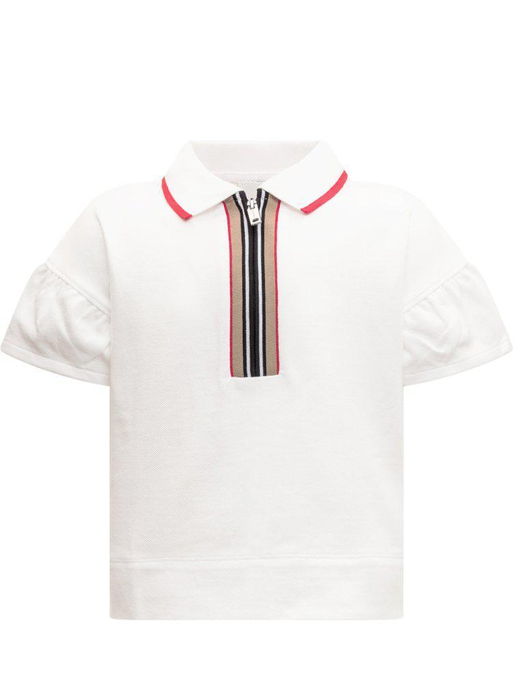 商品Burberry|Burberry Kids Half-Zip Short-Sleeved Top,价格¥725-¥1239,第1张图片