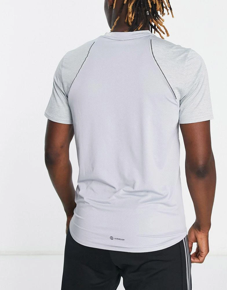 商品Adidas|adidas Training HIIT short sleeve t-shirt in grey,价格¥293,第4张图片详细描述