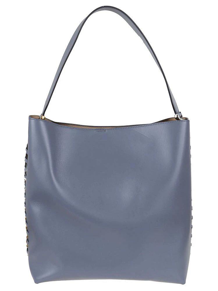 商品Stella McCartney|Stella McCartney Chain-Trimmed Logo Charm Tote Bag,价格¥8331,第1张图片