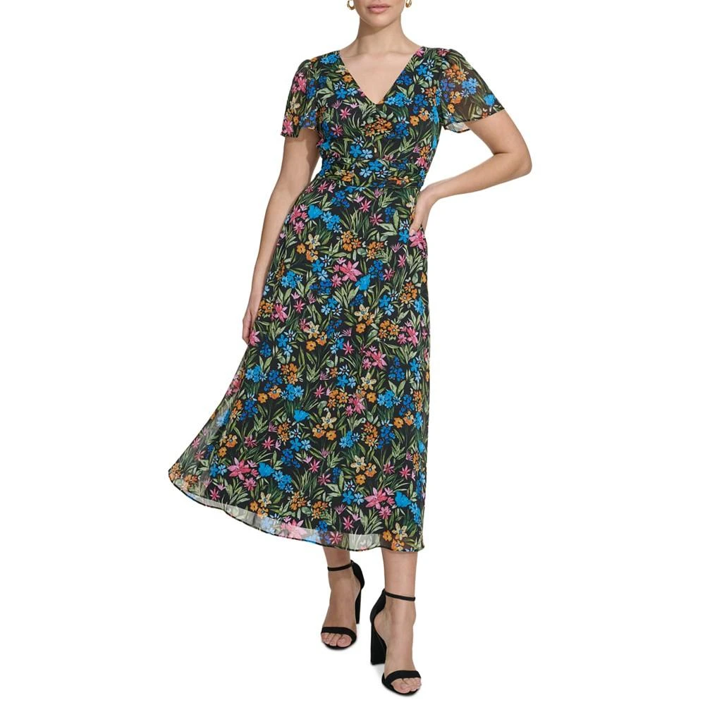 商品Kensie|Women's Floral-Print A-Line Dress,价格¥958,第1张图片