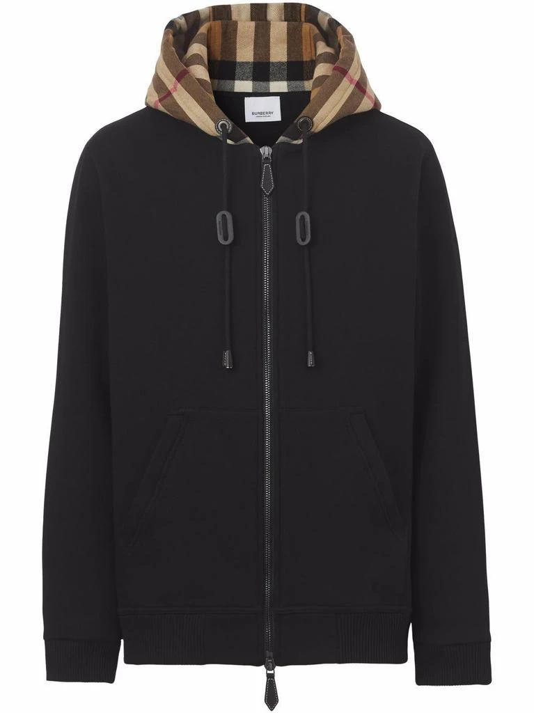 商品Burberry|Check hood hooded top,价格¥5523,第1张图片