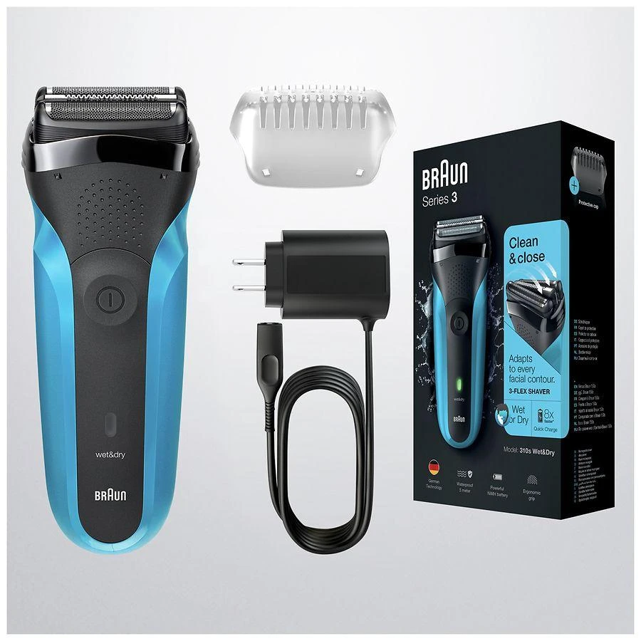 商品Braun|310s Wet & Dry Electric Shaver for Men / Rechargeable Electric Razor,价格¥298,第4张图片详细描述