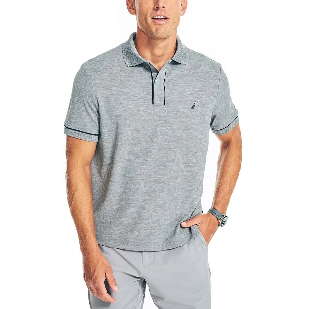 商品Nautica|Men's Navtech Performance Sustainably Crafted Piping Trim Polo,价格¥215,第1张图片