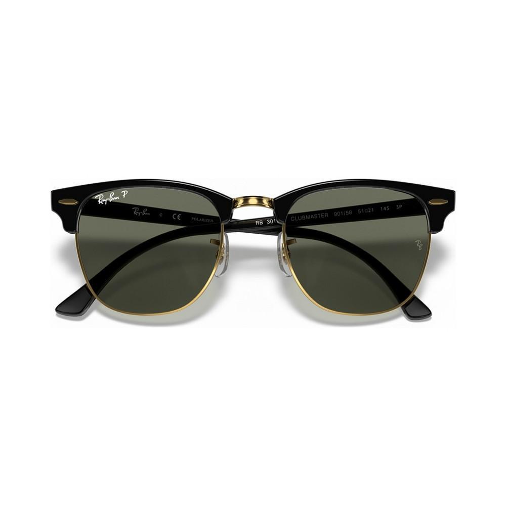 商品Ray-Ban|Unisex Polarized Low Bridge Fit Sunglasses, RB3016F CLUBMASTER CLASSIC 55,价格¥1473,第5张图片详细描述