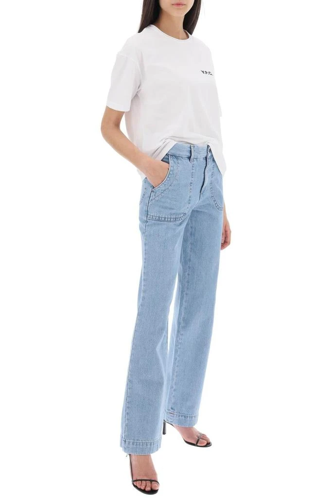 商品A.P.C.|'SEASIDE' JEANS WITH WIDE LEG,价格¥707,第2张图片详细描述