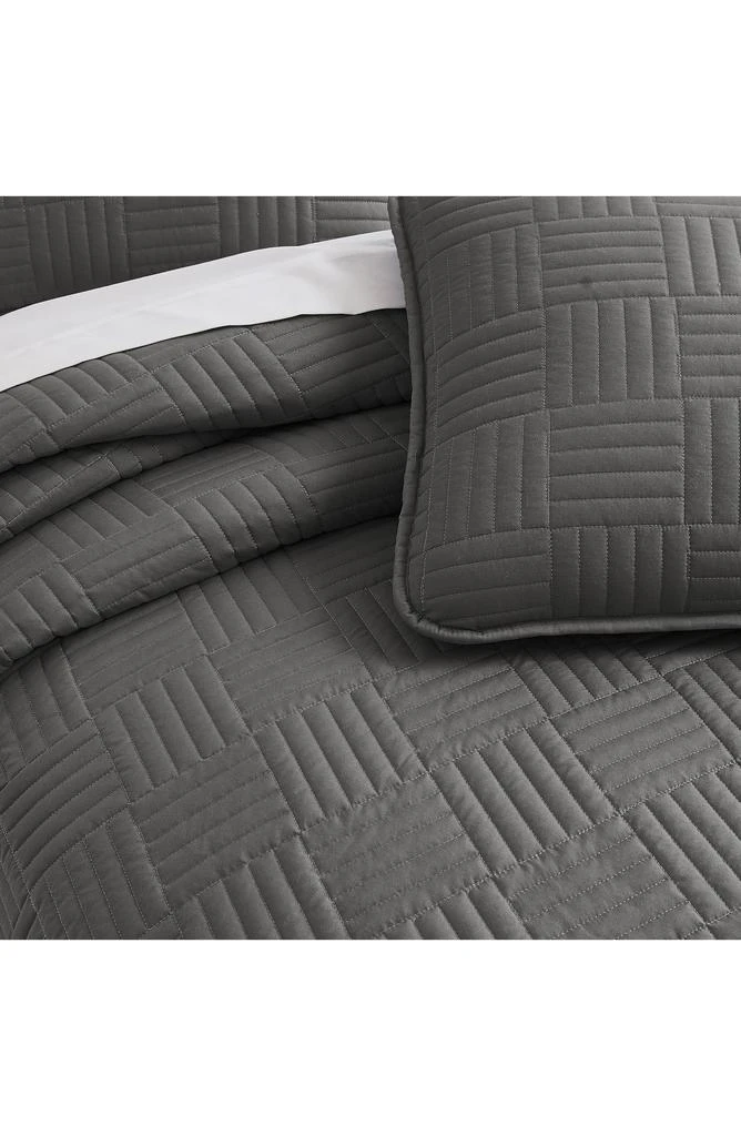 商品SOUTHSHORE FINE LINENS|Grid Oversized Quilt Set,价格¥421,第2张图片详细描述