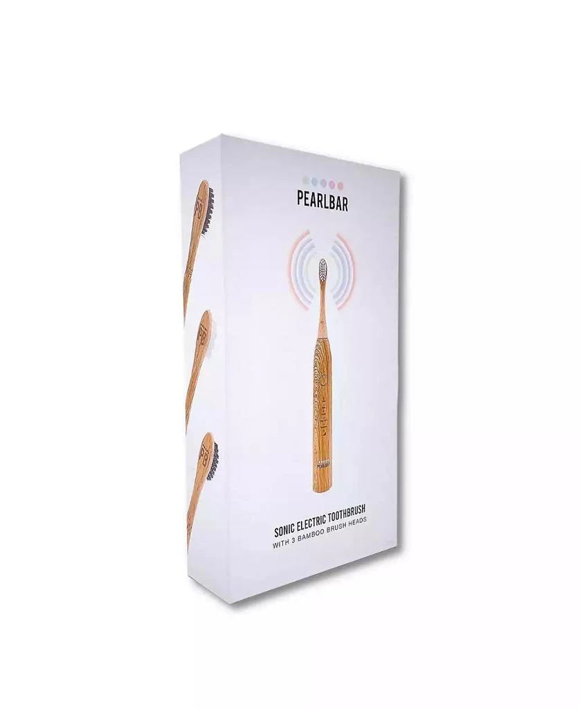 商品PearlBar|Sonic Electric Toothbrush with USB Charging Base, USB Cord and Bamboo Brush Heads, Set of 3,价格¥927,第4张图片详细描述