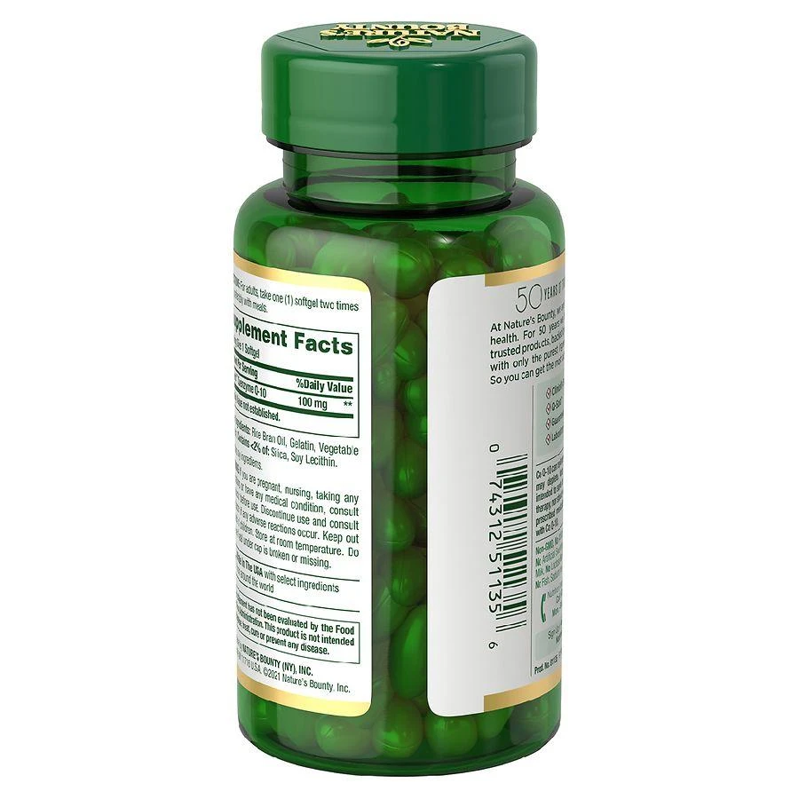 商品Nature's Bounty|CoQ10 Softgels, 100 mg,价格¥293,第3张图片详细描述