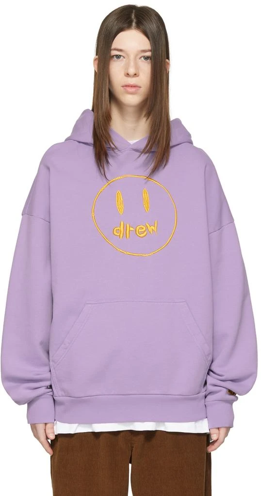 商品Drew House|SSENSE Exclusive Purple Painted Mascot Hoodie,价格¥1100,第1张图片