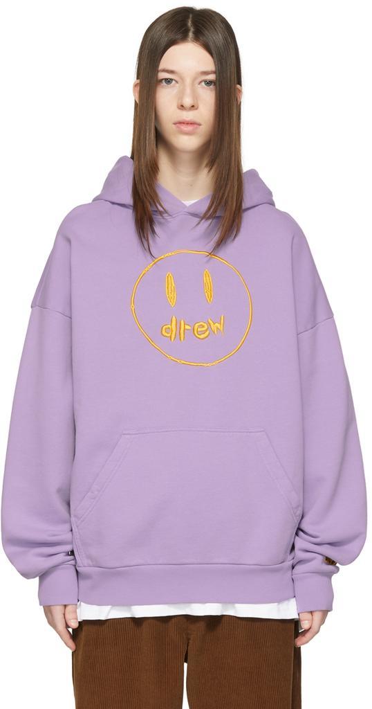 商品Drew House|SSENSE Exclusive Purple Painted Mascot Hoodie,价格¥1471,第1张图片