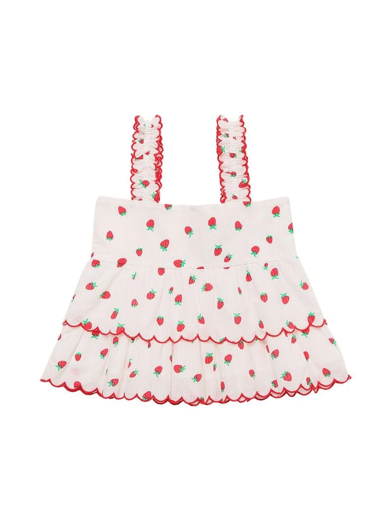 商品Stella McCartney|Strawberry Print Organic Cotton Top,价格¥322,第1张图片
