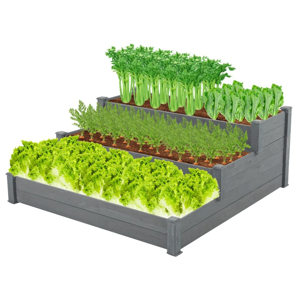 商品Simplie Fun|48.6 x 48.6 x 21in Raised Garden Bed,价格¥1374,第1张图片