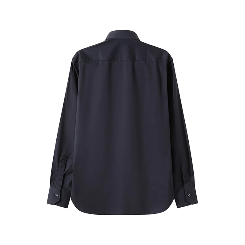 商品[国内直发] Ermenegildo Zegna|Zegna 杰尼亚 棉质 斜纹长袖衬衫 礼盒款 男款 黑色,价格¥2356,第3张图片详细描述