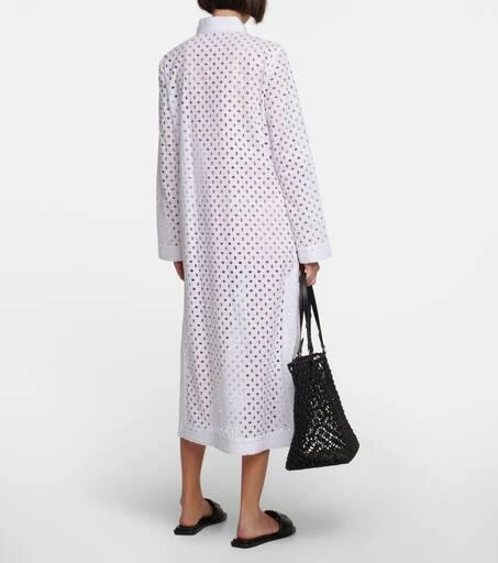 商品Tory Burch|钩编针织棉质中长连衣裙,价格¥2861,第3张图片详细描述