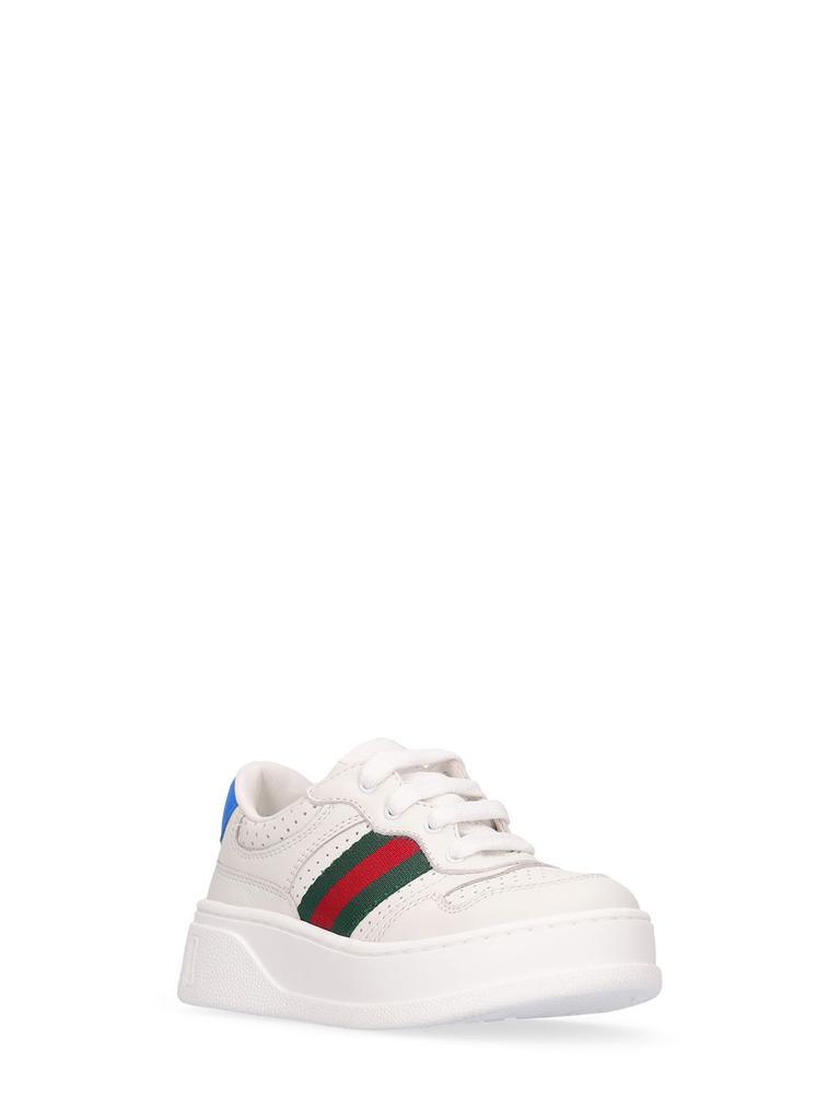 商品Gucci|Leather Sneakers,价格¥3501,第1张图片