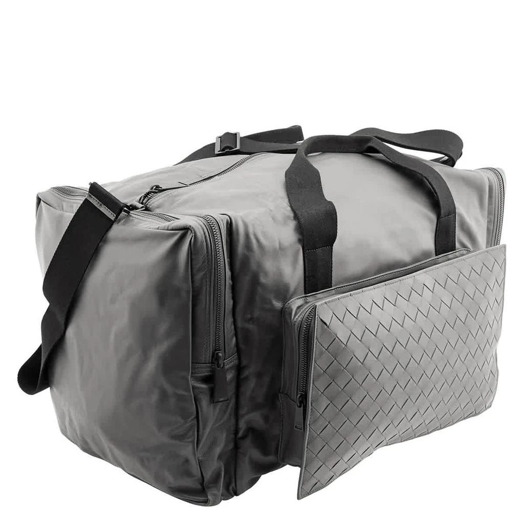 商品Bottega Veneta|Men's Leather Duffle Bag In Grey,价格¥11994,第3张图片详细描述