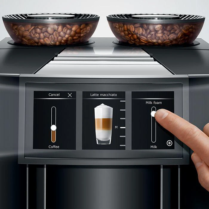 商品JURA|GIGA 10 Hot & Cold Brew with Two Bean Hoppers in Diamond Black,价格¥37305,第3张图片详细描述