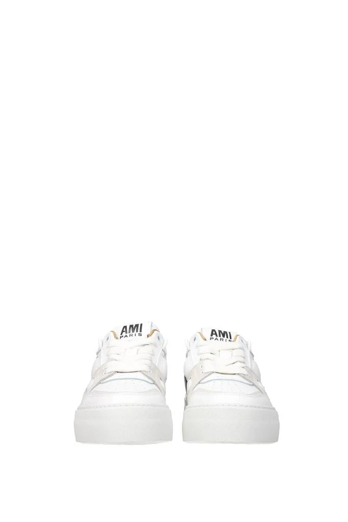 商品AMI|Sneakers Leather White Grey,价格¥1052,第3张图片详细描述