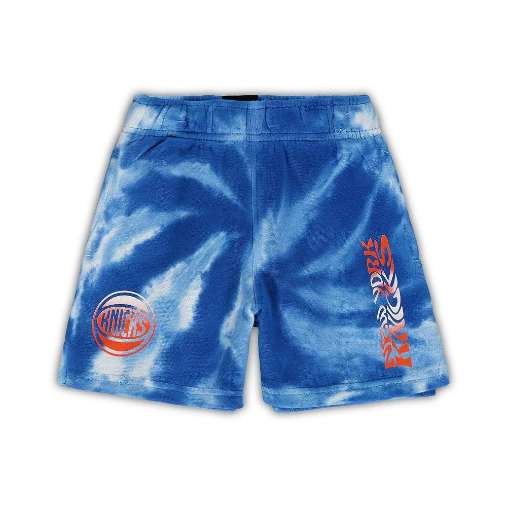 商品Outerstuff|Toddler White, Blue New York Knicks Santa Monica Shorts,价格¥193,第1张图片