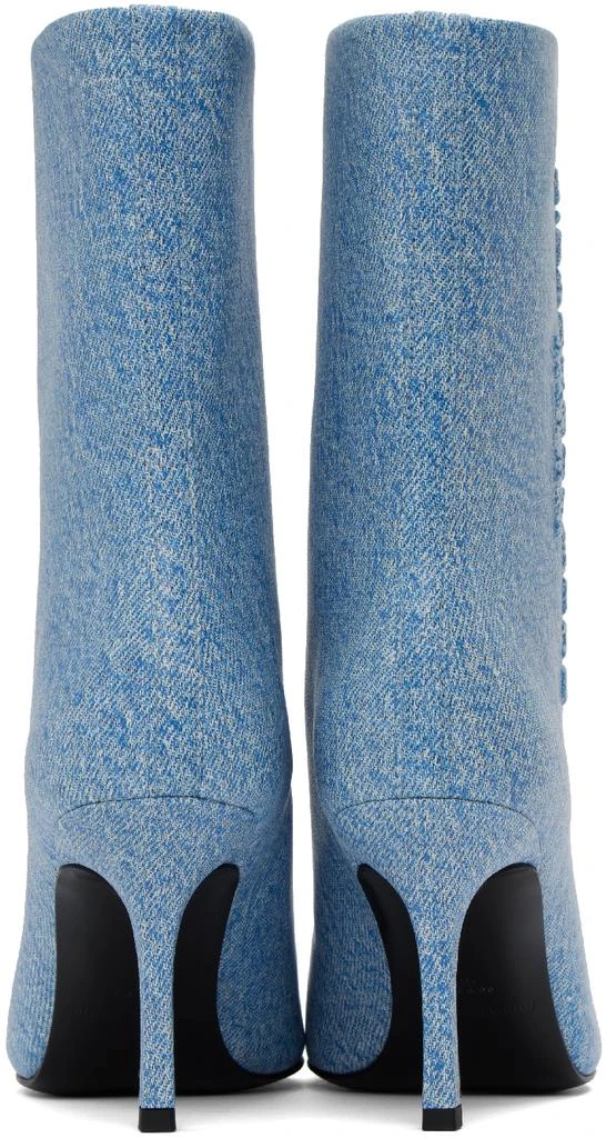 商品Alexander Wang|Blue Leather Delphine Boots,价格¥6718,第2张图片详细描述