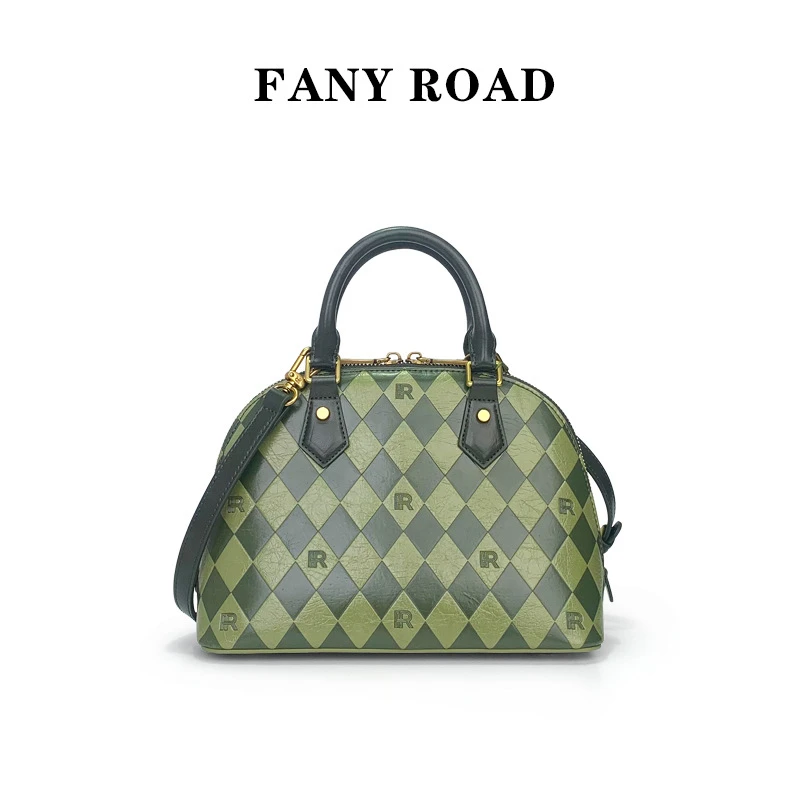 FANYROAD品牌女包新款经典上班通勤百搭手提包压花单肩斜挎贝壳包 商品