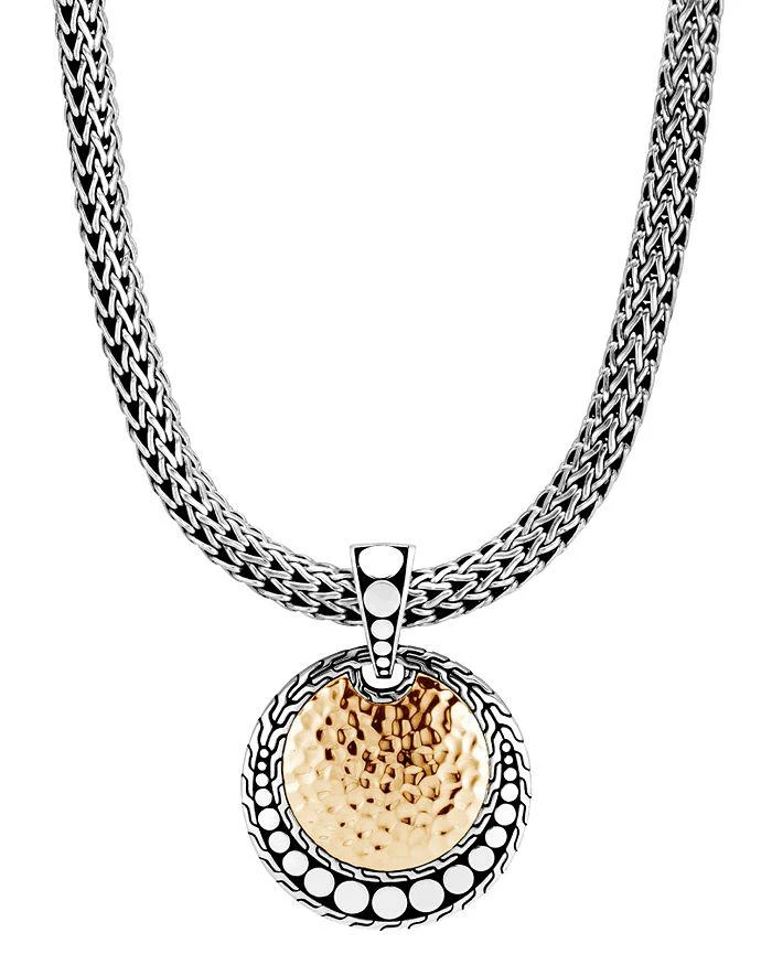 商品John Hardy|Sterling Silver & 18K Yellow Gold Dot Pendant,价格¥8185,第3张图片详细描述