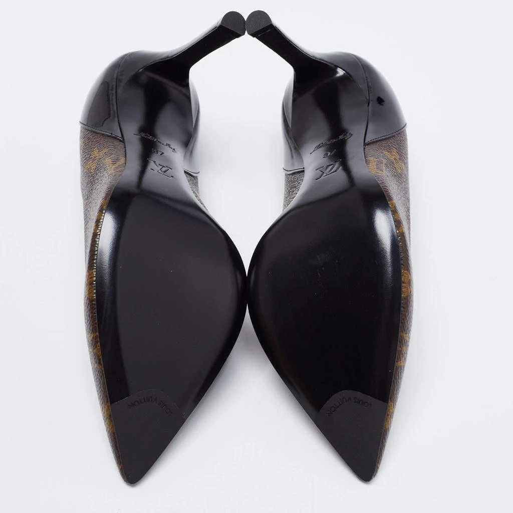 Louis Vuitton Brown/Black Monogram Canvas And Patent Leather Cherie Pumps Size 37 商品