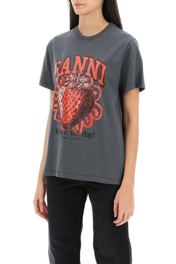 商品Ganni|T-shirt with graphic print,价格¥511,第5张图片详细描述